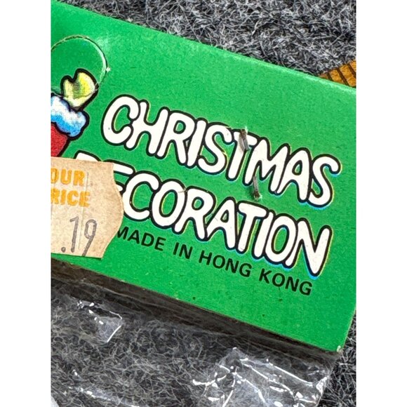 Vtg 1970s Christmas Decorations Set Of 5 Santa Reindeer Angel Candy Cane - Picture 5 of 6